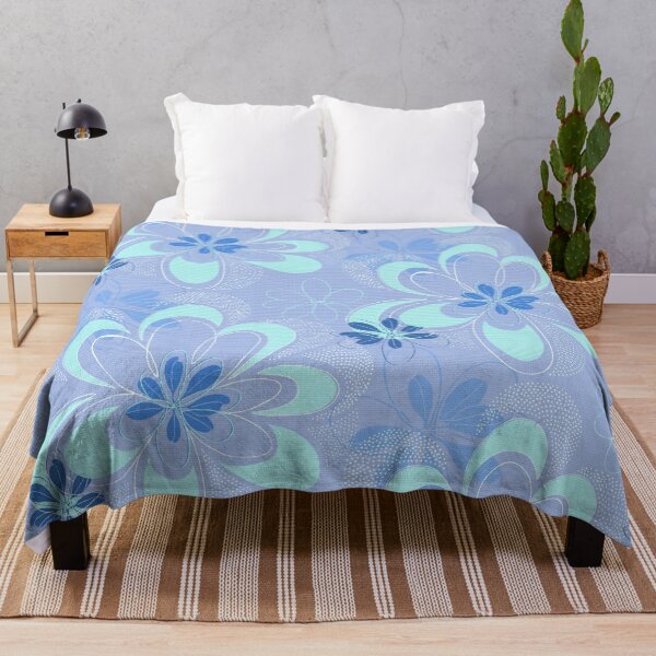 Item preview, Stylised Floral Aquas designed and sold by CandiceGyll.