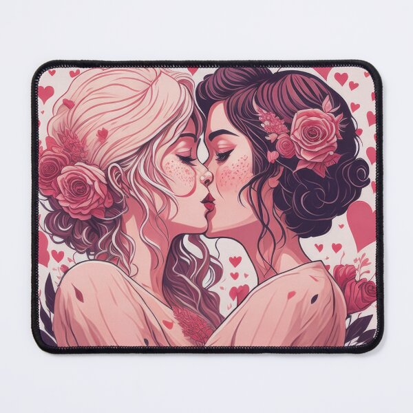 Item preview, Ghibli women in love - beautiful expression of love - Valentine designed and sold by ROBIN MACGREGOR.