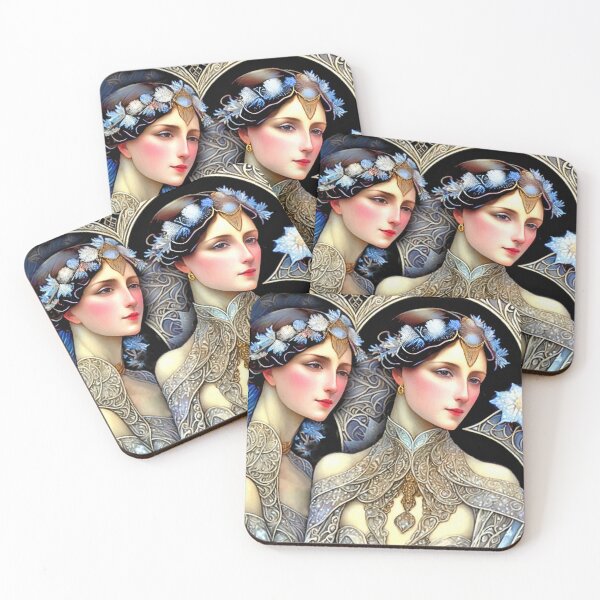 Item preview, Art Deco Girlfriends - Graces in Winter designed and sold by Garrulus glandarius.
