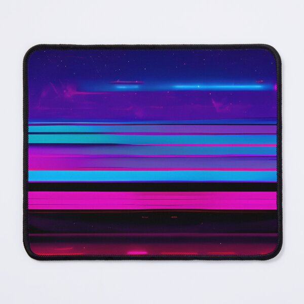 Item preview, Digital computer neon glitched stripes designed and sold by SJG-digital.