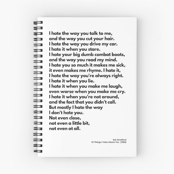 Item preview, 10 Things I Hate About You (1999), Quote designed and sold by PinkandP.