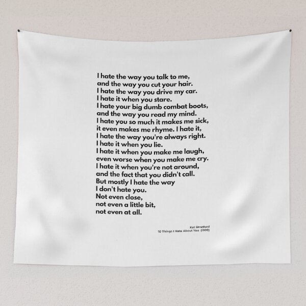 Item preview, 10 Things I Hate About You (1999), Quote designed and sold by PinkandP.