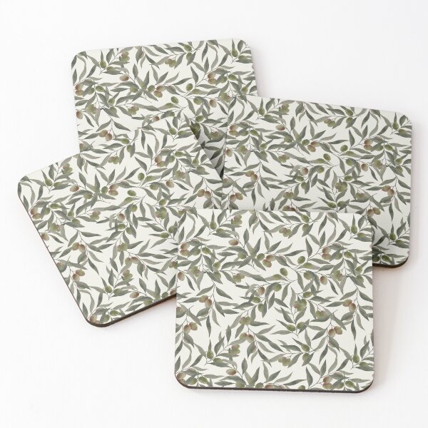 Item preview, Olive branches seamless pattern designed and sold by patternsbymira.