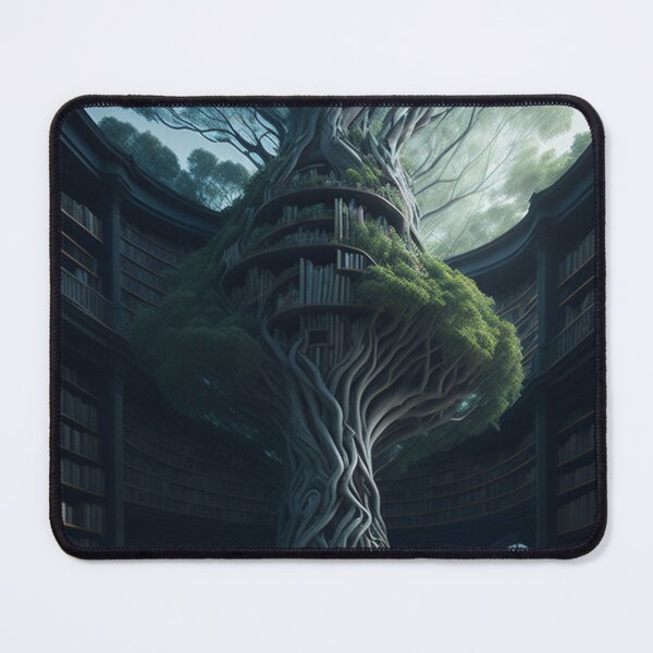 Item preview, Delve into the Enchanting Library of the World Tree designed and sold by Grim000.
