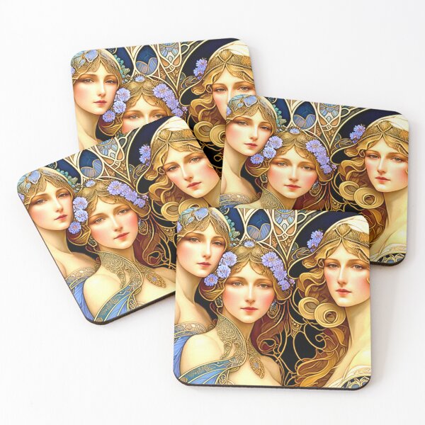 Item preview, Art Deco Girlfriends - late summer chill designed and sold by Garrulus glandarius.