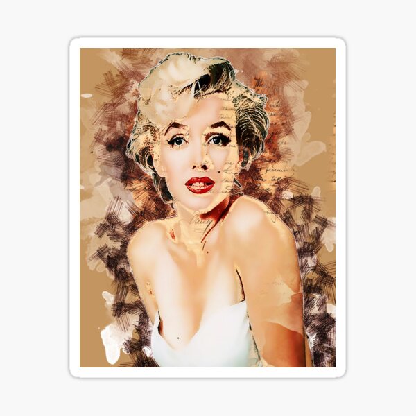 Item preview, Marilyn Monroe Abstract color art designed and sold by artdragongift.