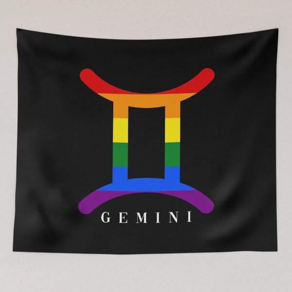 Item preview, Gemini Zodiac With LGBTQ+ Pride Colors designed and sold by Luan Huynh.