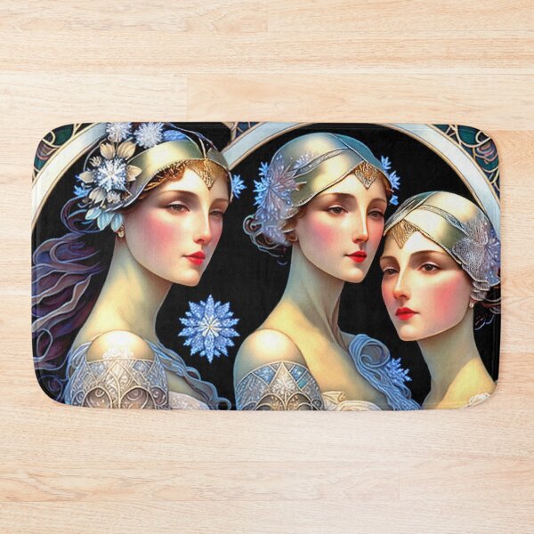 Item preview, Art Deco Girlfriends - Winter Crystals designed and sold by Garrulus glandarius.