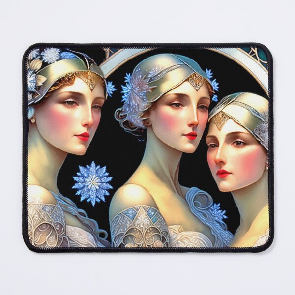 Item preview, Art Deco Girlfriends - Winter Crystals designed and sold by Garrulus glandarius.