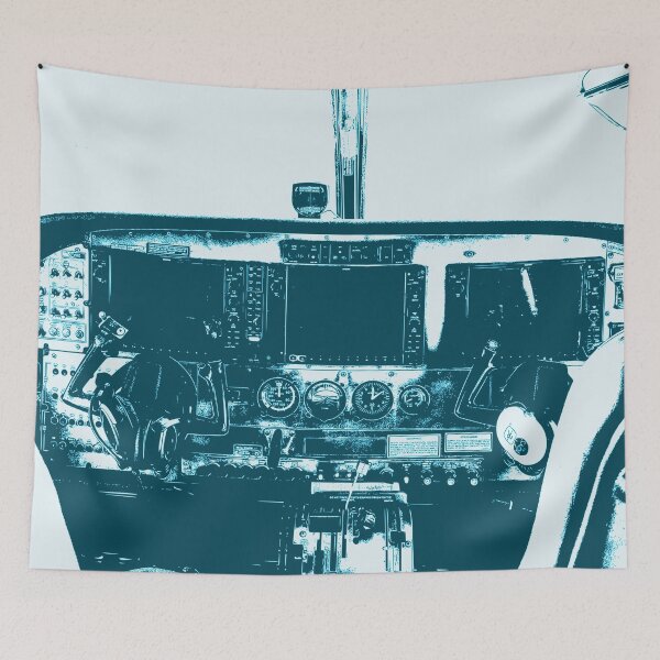Item preview, Cessna Caravan C208B Cockpit Blue Theme designed and sold by Ngaiseot.