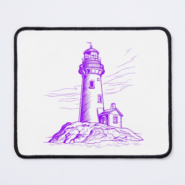 Item preview, simple lighthouse image with a single changeable color 0001 - Different logo size, position, color? Email me -  designed and sold by Picture-Art.
