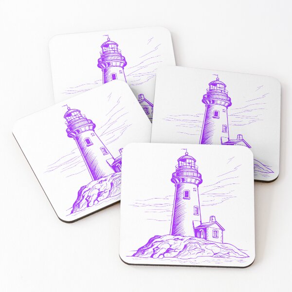Item preview, simple lighthouse image with a single changeable color 0001 - Different logo size, position, color? Email me -  designed and sold by Picture-Art.