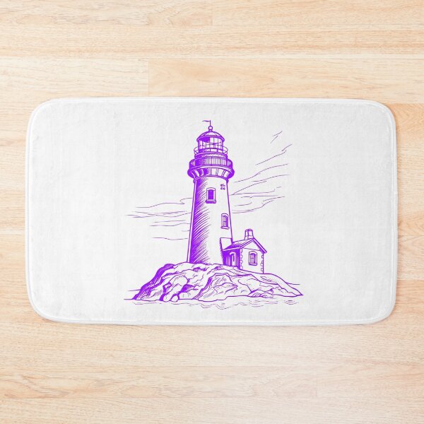 Item preview, simple lighthouse image with a single changeable color 0001 - Different logo size, position, color? Email me -  designed and sold by Picture-Art.