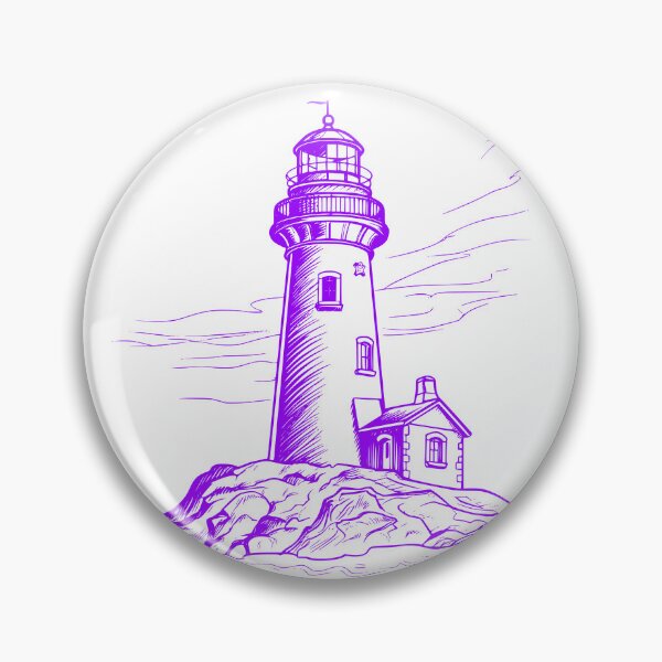 Item preview, simple lighthouse image with a single changeable color 0001 - Different logo size, position, color? Email me -  designed and sold by Picture-Art.