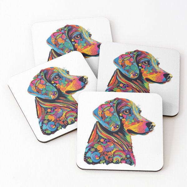 Item preview, Colorful Art Psychedelic Dog designed and sold by SADStyleDesigns.
