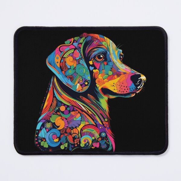 Item preview, Colorful Art Psychedelic Dog designed and sold by SADStyleDesigns.