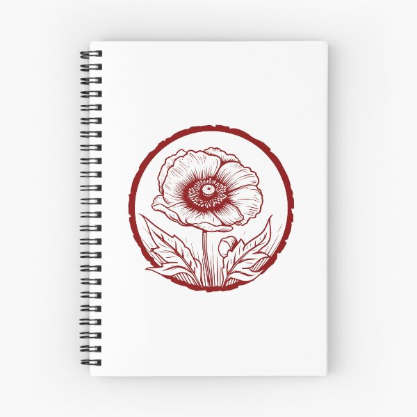 Item preview, Poppy image in a single changeable color 0002 - Different logo size, position, color? Email me -  designed and sold by Picture-Art.