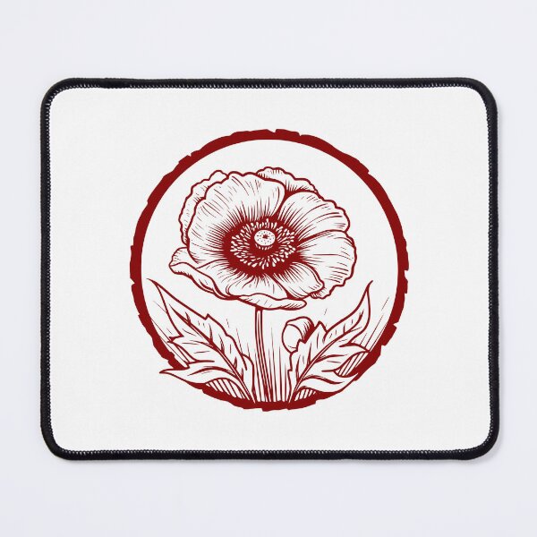 Artikelvorschau, Poppy image in a single changeable color 0002 - Different logo size, position, color? Email me - entworfen und verkauft von Picture-Art.