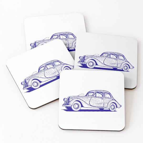 Item preview, old car in a single changeable color 0001 - Different logo size, position, color? Email me -  designed and sold by Picture-Art.
