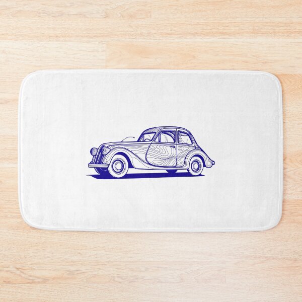 Item preview, old car in a single changeable color 0001 - Different logo size, position, color? Email me -  designed and sold by Picture-Art.