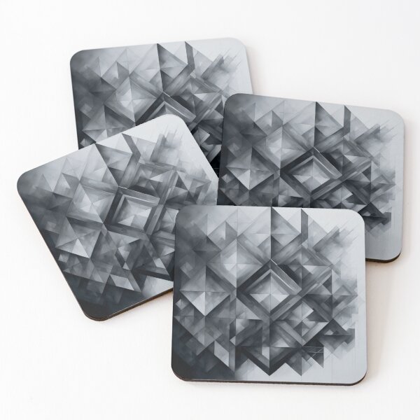 Item preview, Black & White Abstract Kaleidoscope designed and sold by ElectraW.
