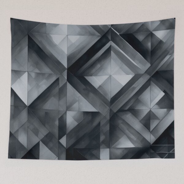 Item preview, Black & White Abstract Kaleidoscope designed and sold by ElectraW.