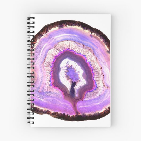 Item preview, Purple agate mineral cross section designed and sold by Lukasz Szczepanski.
