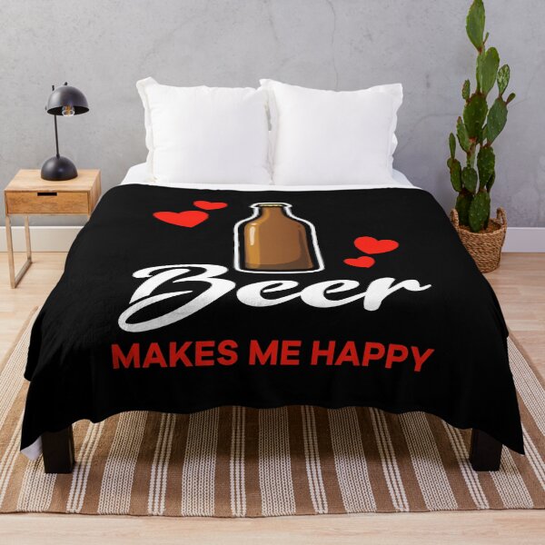 Artikelvorschau, Beer makes me happy saying entworfen und verkauft von jonmlam.
