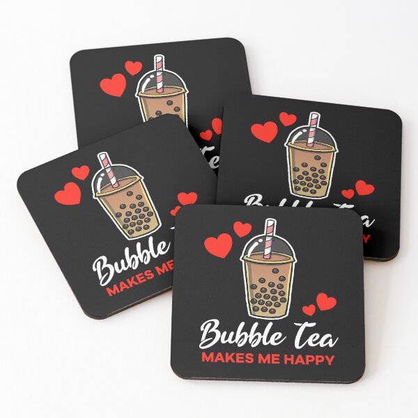 Item preview, Bubble Tea makes me happy saying designed and sold by jonmlam.