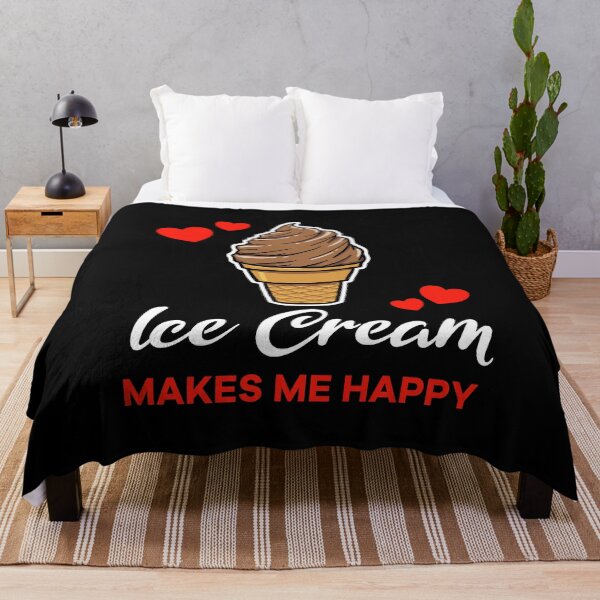 Artikelvorschau, Chocolate Ice Cream makes me happy saying entworfen und verkauft von jonmlam.