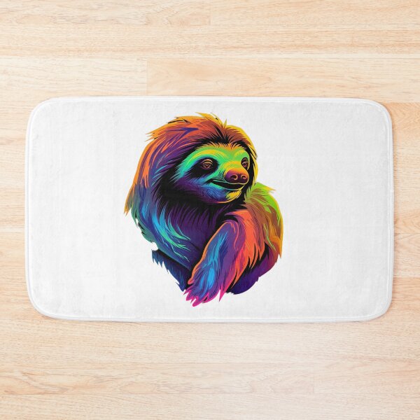 Item preview, sloth as colorful as a rainbow - Different logo size, position? Email me -  designed and sold by Picture-Art.