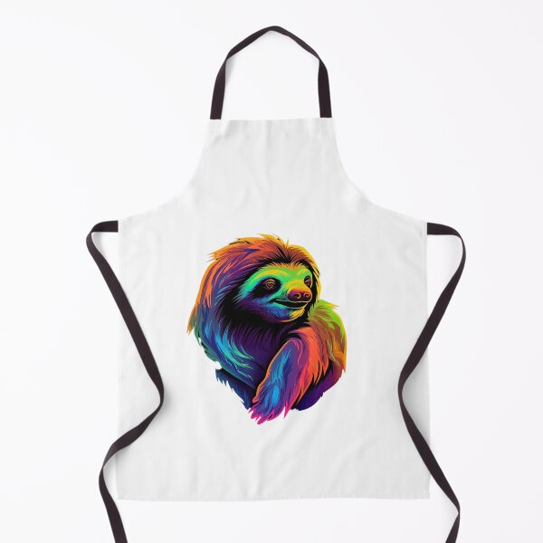 Item preview, sloth as colorful as a rainbow - Different logo size, position? Email me - designed and sold by Picture-Art.