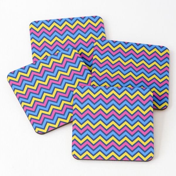 Item preview, Blue Pink Yellow Chevron Pattern designed and sold by Aetherier.