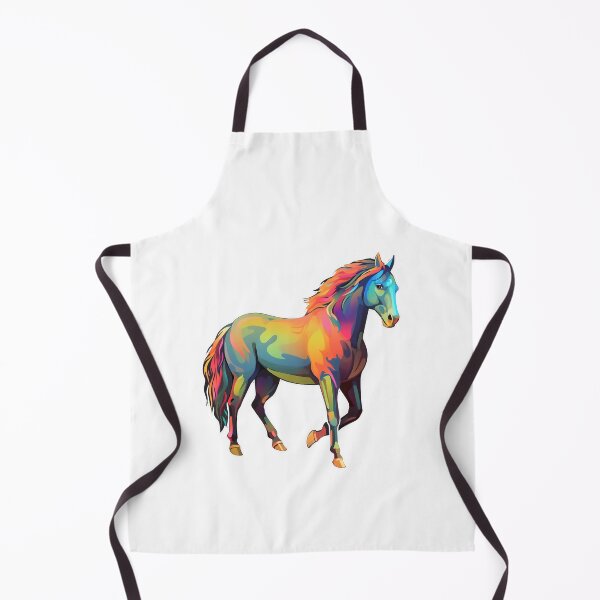 Item preview, horse as colorful as a rainbow - Different logo size, position? Email me - designed and sold by Picture-Art.