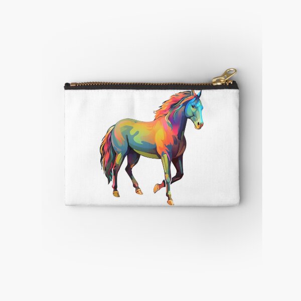 Item preview, horse as colorful as a rainbow - Different logo size, position? Email me -  designed and sold by Picture-Art.