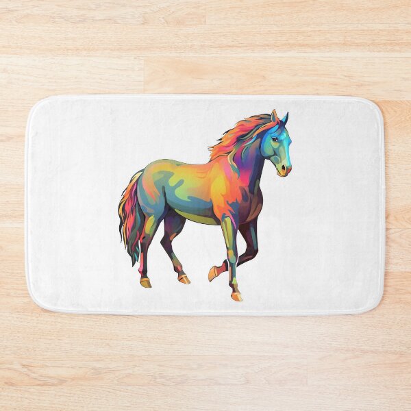Item preview, horse as colorful as a rainbow - Different logo size, position? Email me -  designed and sold by Picture-Art.