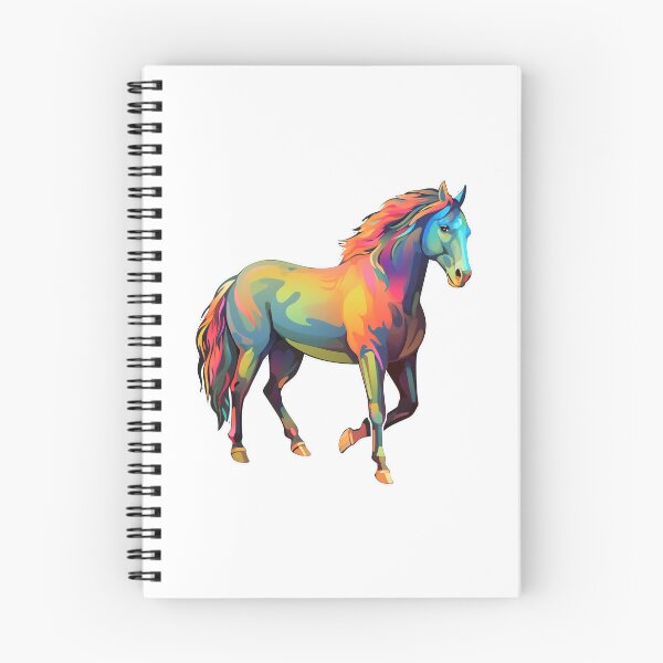 Item preview, horse as colorful as a rainbow - Different logo size, position? Email me -  designed and sold by Picture-Art.