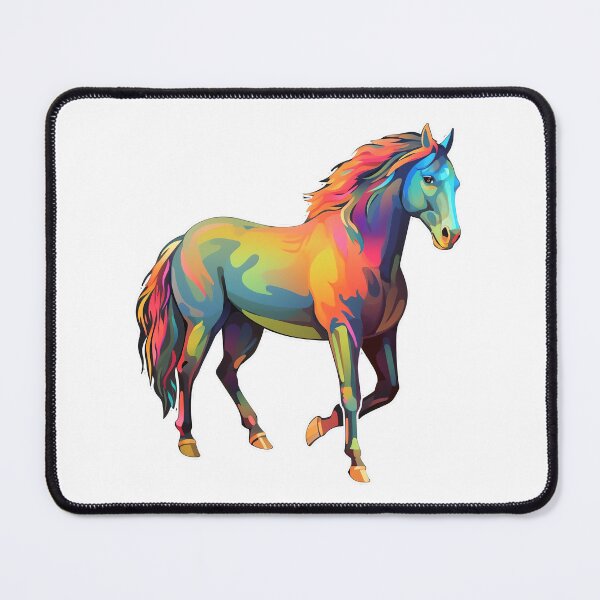 Item preview, horse as colorful as a rainbow - Different logo size, position? Email me - designed and sold by Picture-Art.