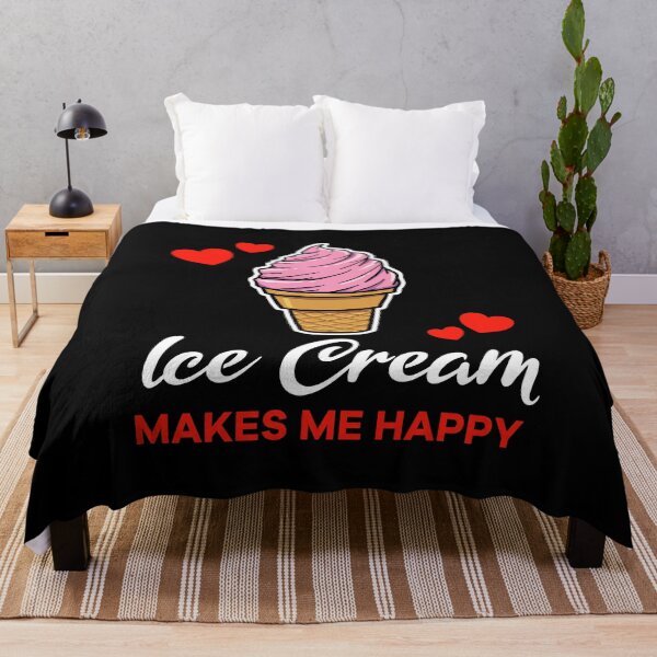 Artikelvorschau, Strawberry Ice Cream makes me happy saying entworfen und verkauft von jonmlam.