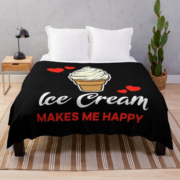 Artikelvorschau, Vanilla Ice Cream makes me happy saying entworfen und verkauft von jonmlam.