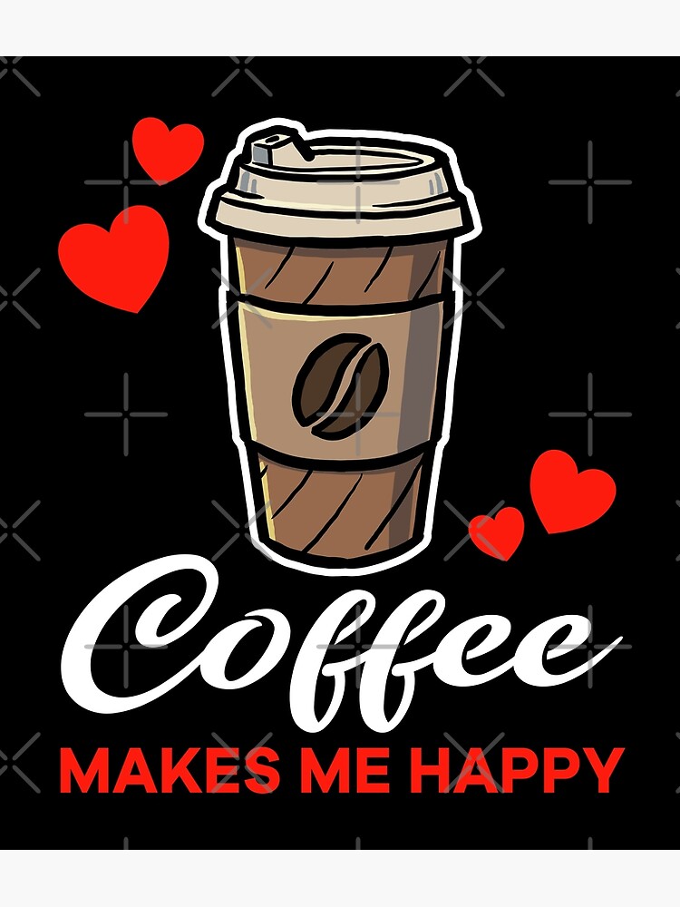 Iced Coffee makes me happy Essential T-Shirt for Sale by jonmlam