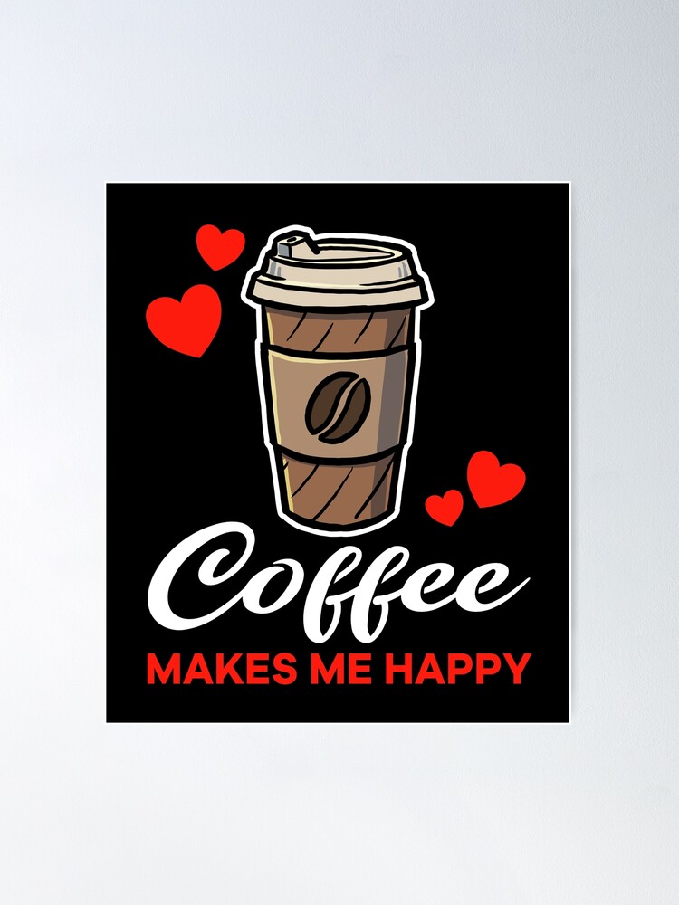 Iced Coffee makes me happy Essential T-Shirt for Sale by jonmlam