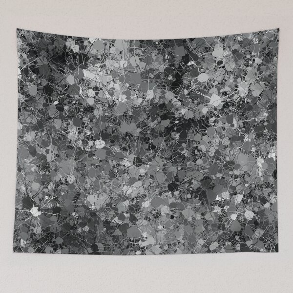 Item preview, Intense Spider Mottled Abstract in Multiple Shades of Grey designed and sold by Trevor Hirst.