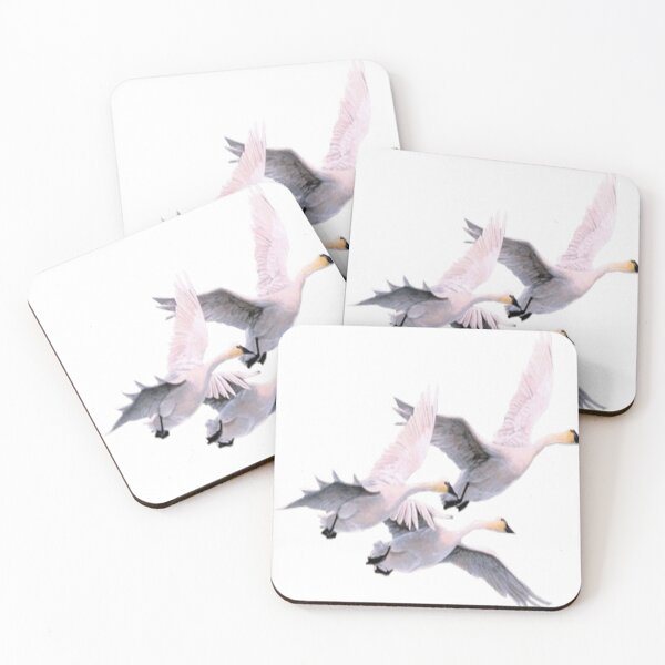 Item preview, three white mallards flying to sky designed and sold by BryceAuer37.
