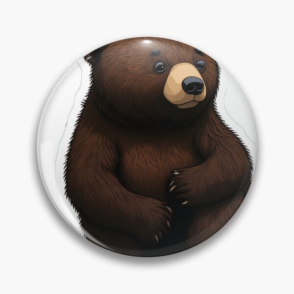 Item preview, Big cartoon brown bear designed and sold by ArtyBuys.