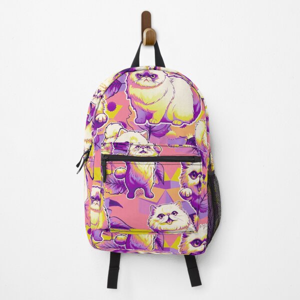 Item preview, Cat #10 design, Cat fabric design, Cat Mom Gift, Pets, Kids gift, Ideal pet gift, funky purple colours designed and sold by Andimoot.
