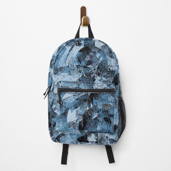 Item preview, Blue and Black Textured Abstract designed and sold by Trevor Hirst.