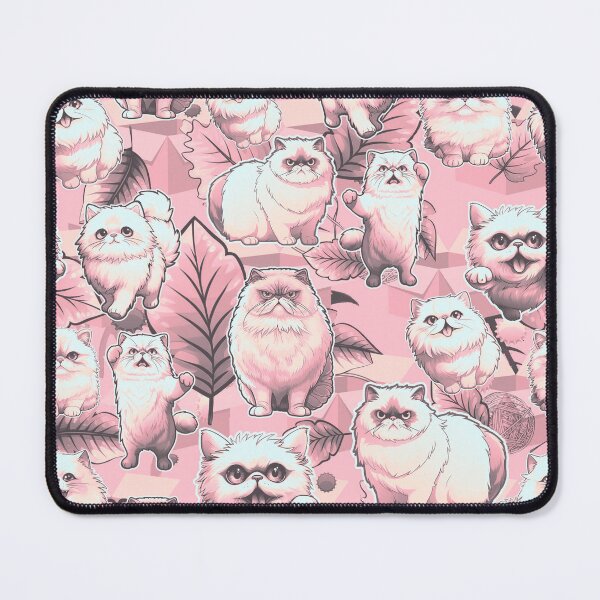 Item preview, Cat #10 design, Cat fabric design, Cat Mom Gift, Pets, Kids gift, Ideal pet gift, pink pastels colours designed and sold by Andimoot.