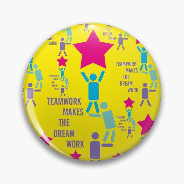 Item preview, Teamwork makes the dream work, motivation quote, team building designed and sold by Mauswohn.