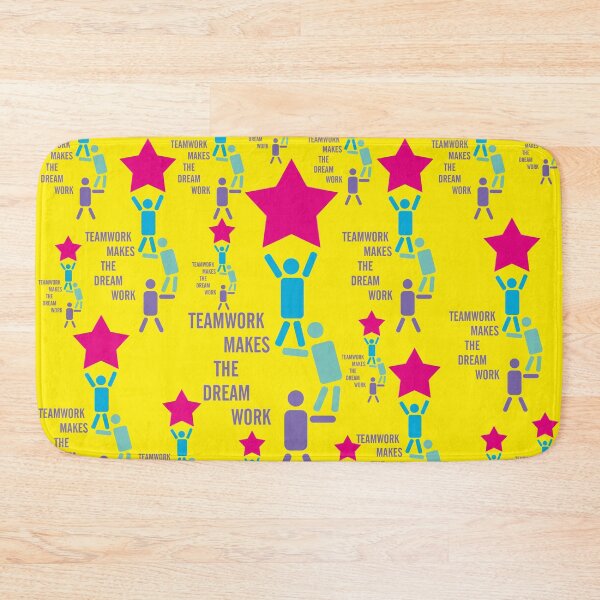 Item preview, Teamwork makes the dream work, motivation quote, team building designed and sold by Mauswohn.